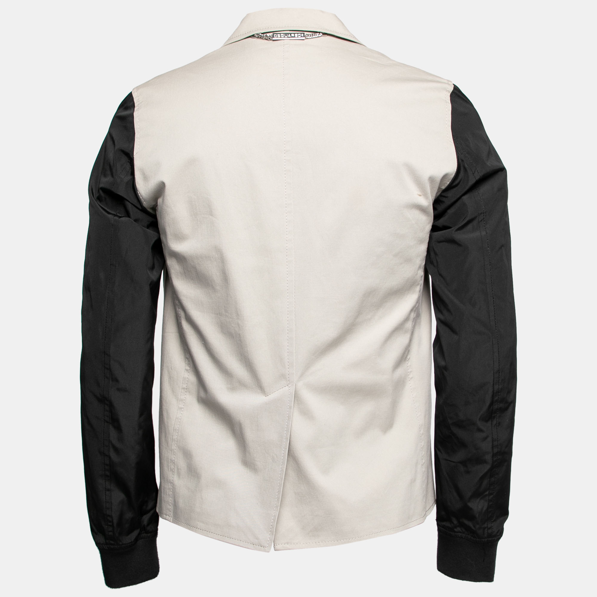 

Dsquared2 Grey & Black Cotton Blazer Jacket