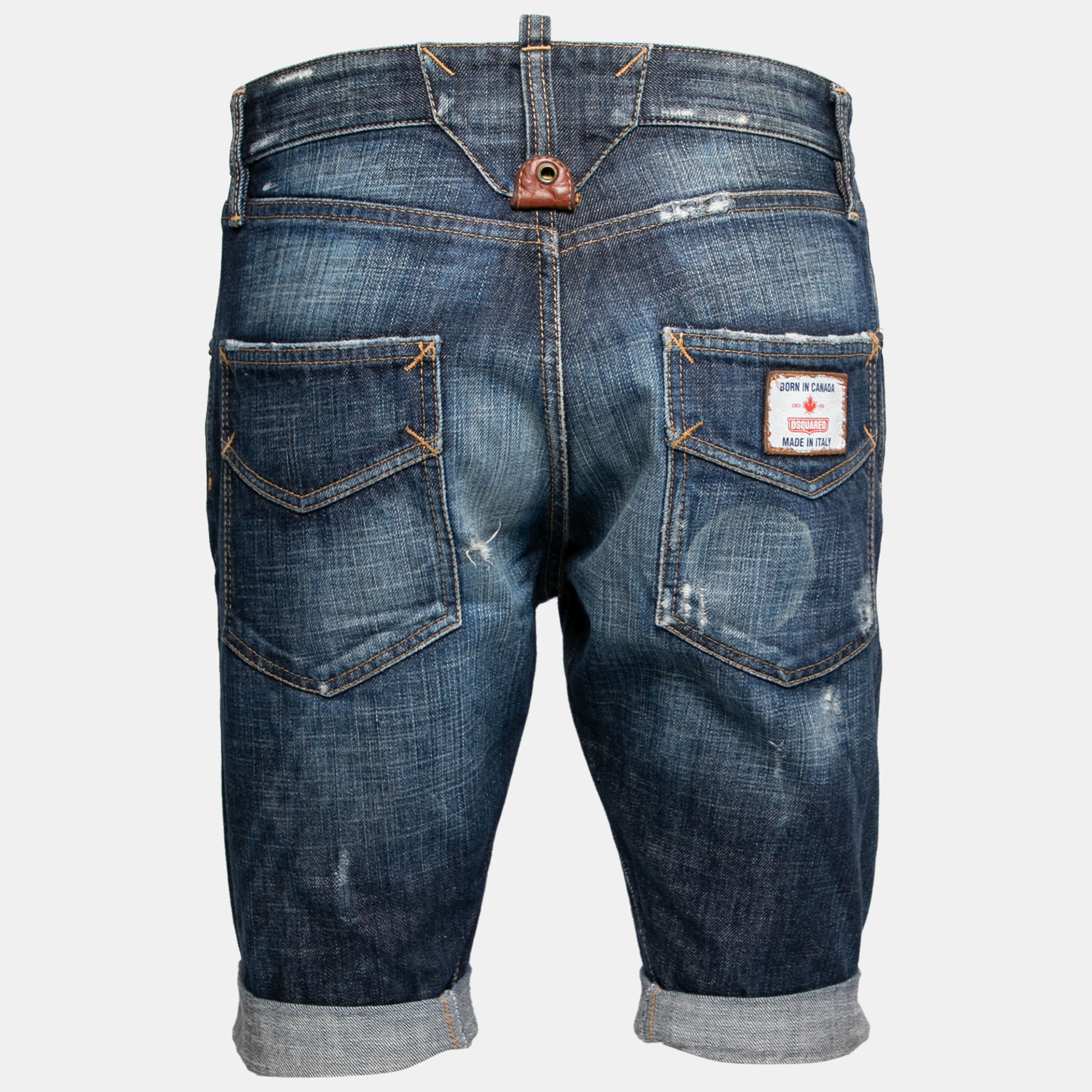 

Dsquared2 Blue Distressed Denim Shorts