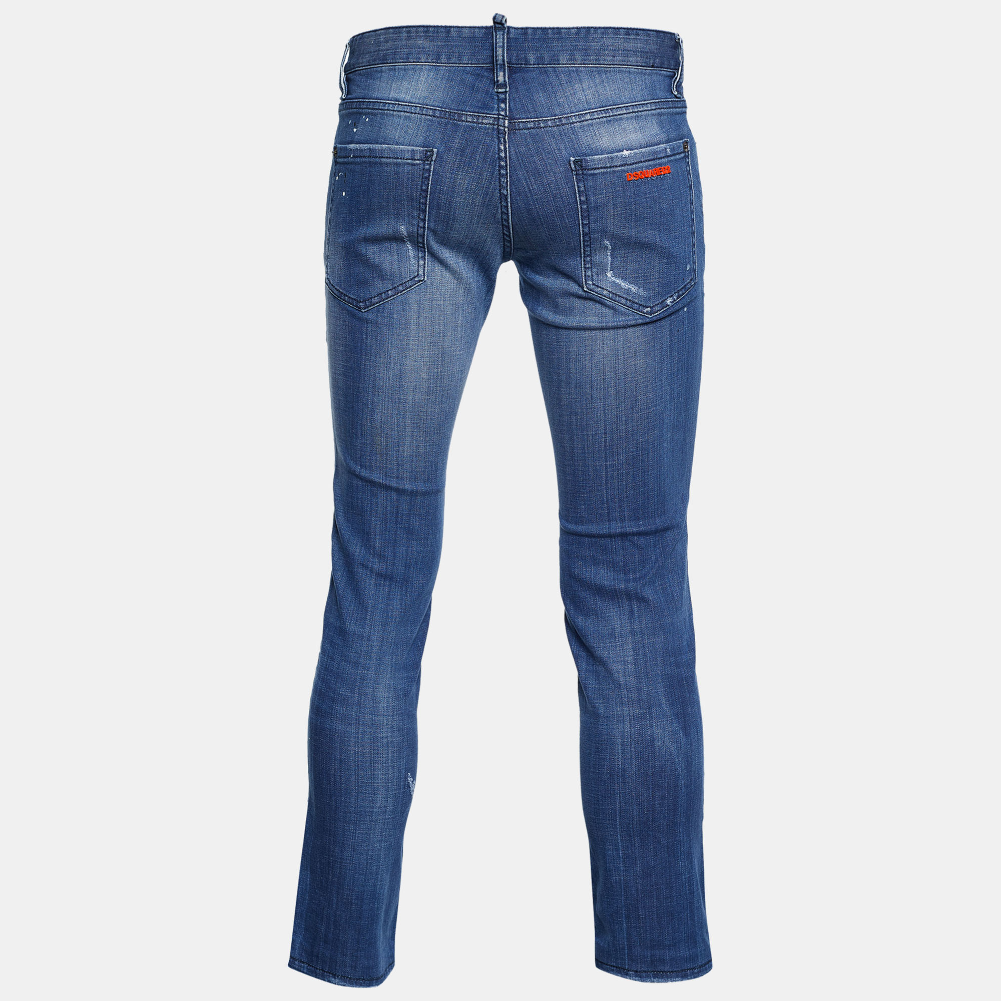 

Dsquared2 Indigo Distressed Denim Slim Fit Jeans, Blue