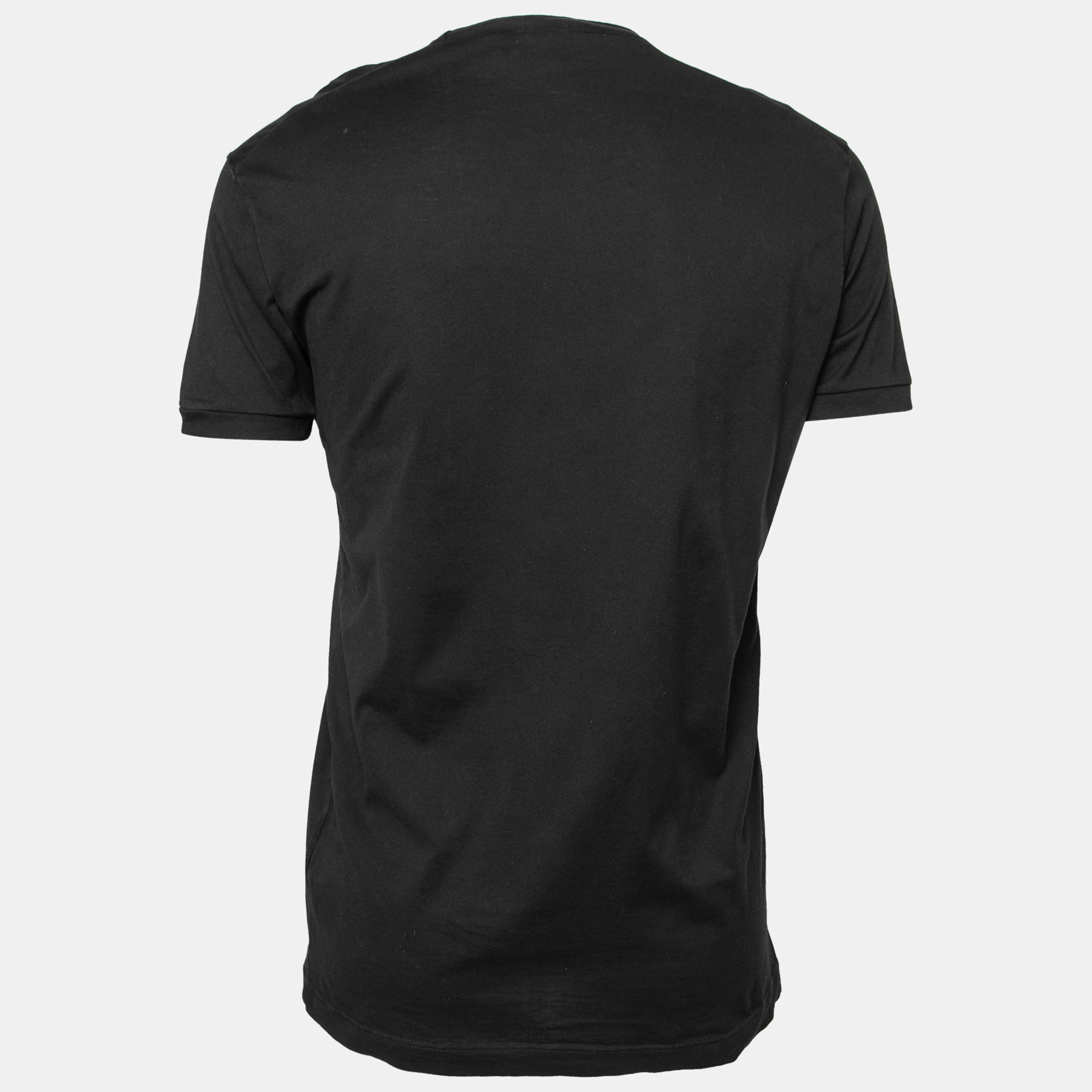 

Dsquared2 Black Printed Cotton Short Sleeve T-Shirt