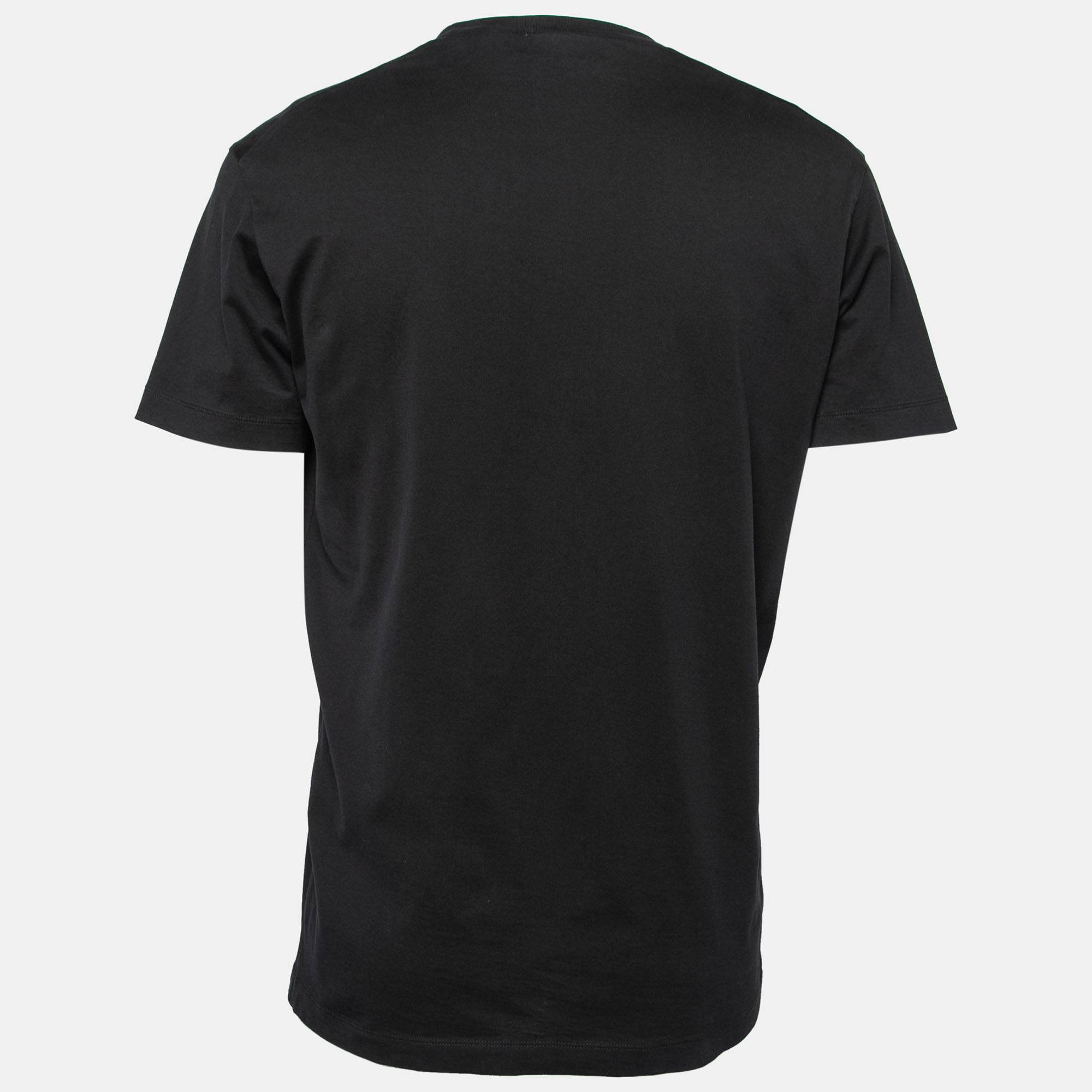 

Dsquared2 Black Cotton Logo Printed Short Sleeve T-Shirt