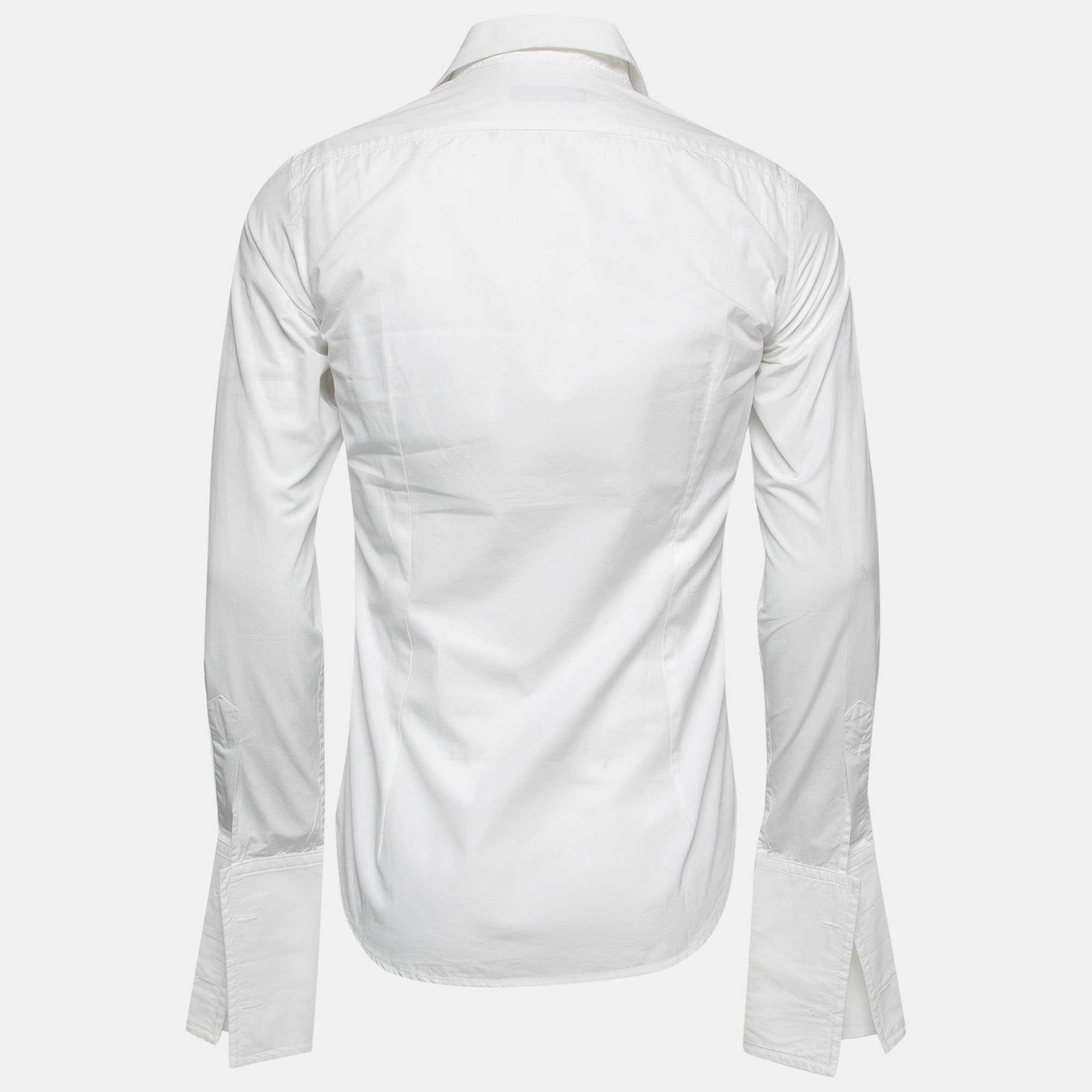 

Dsquared2 White Cotton Tuxedo Shirt