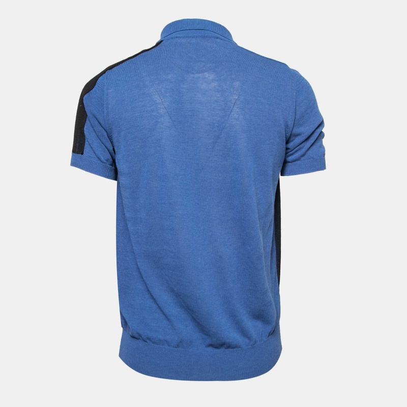 

Dsquared2 Blue Knit Logo Polo T-Shirt