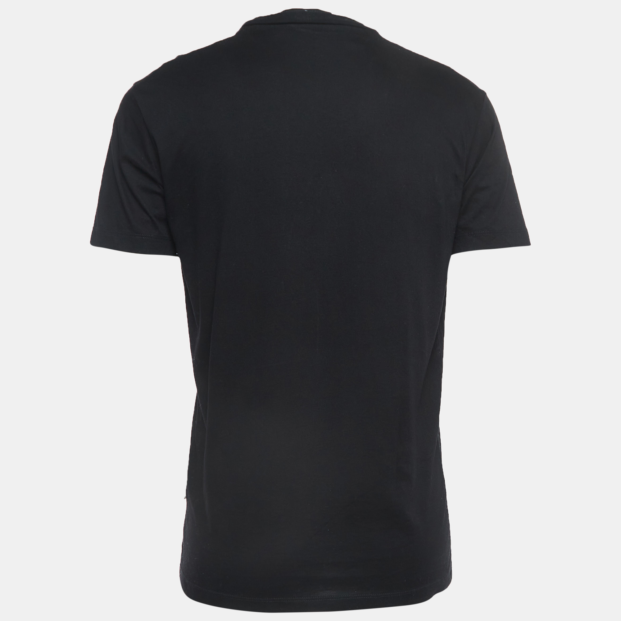 

Dsquared2 Black Logo Print Cotton Crew Neck T-Shirt