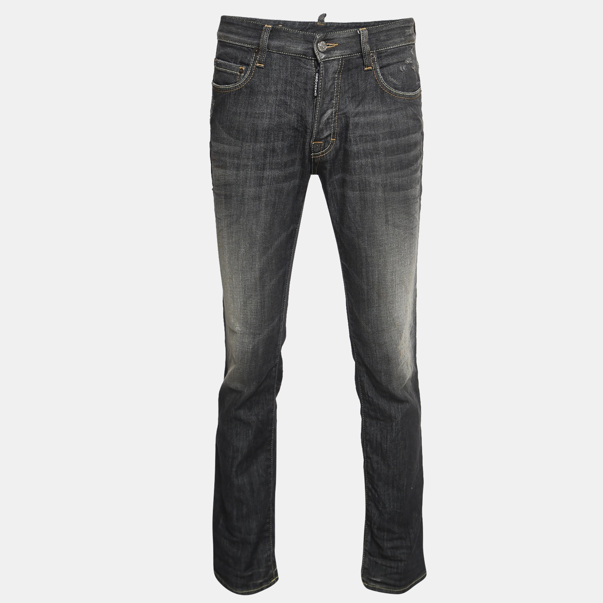 

Dsquared2 Charcoal Grey Washed Denim Jeans  Waist 32