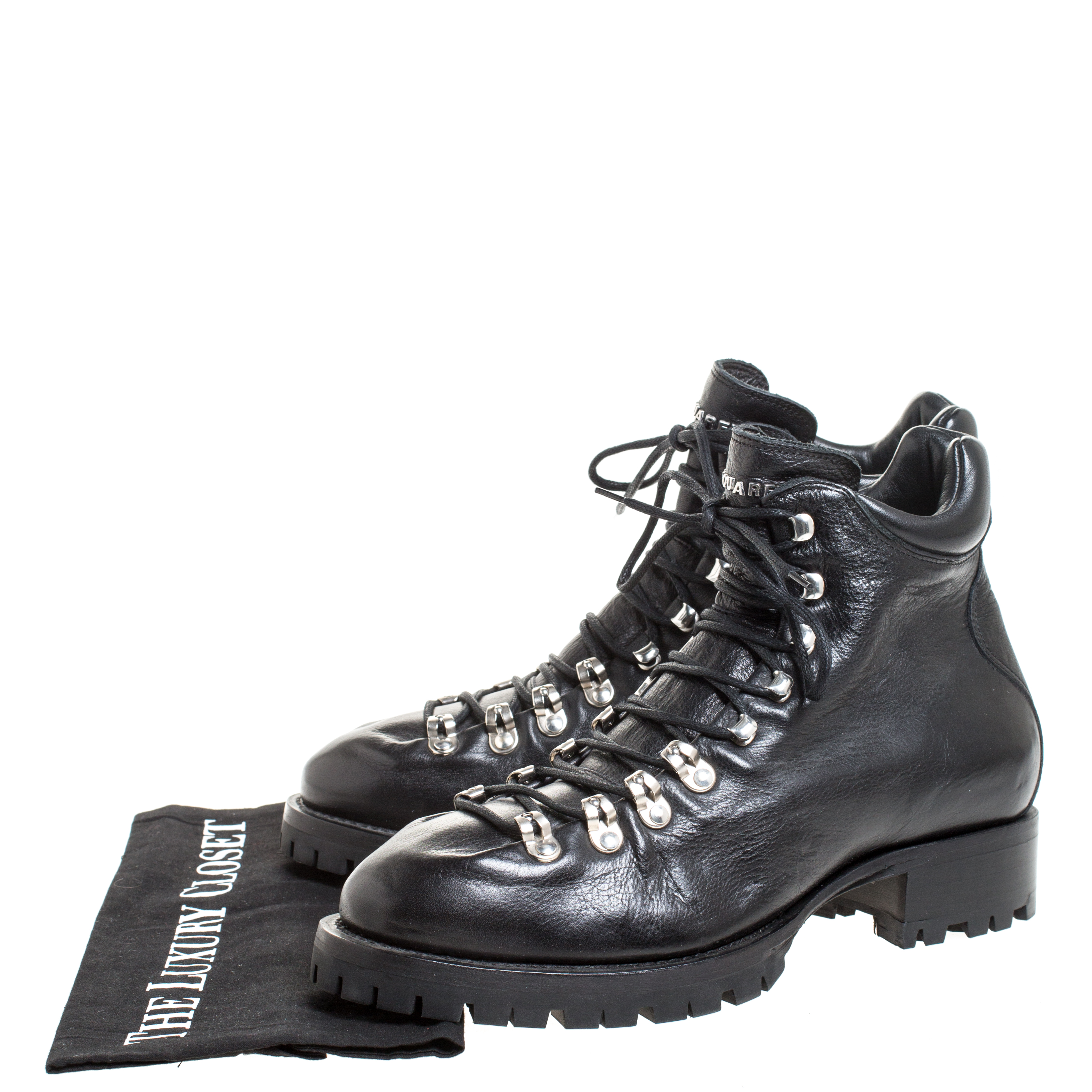 dsquared2 black boots