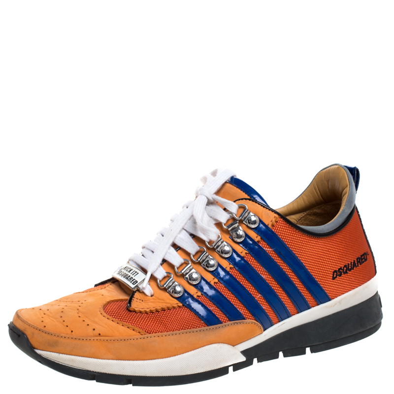 dsquared2 orange sneakers