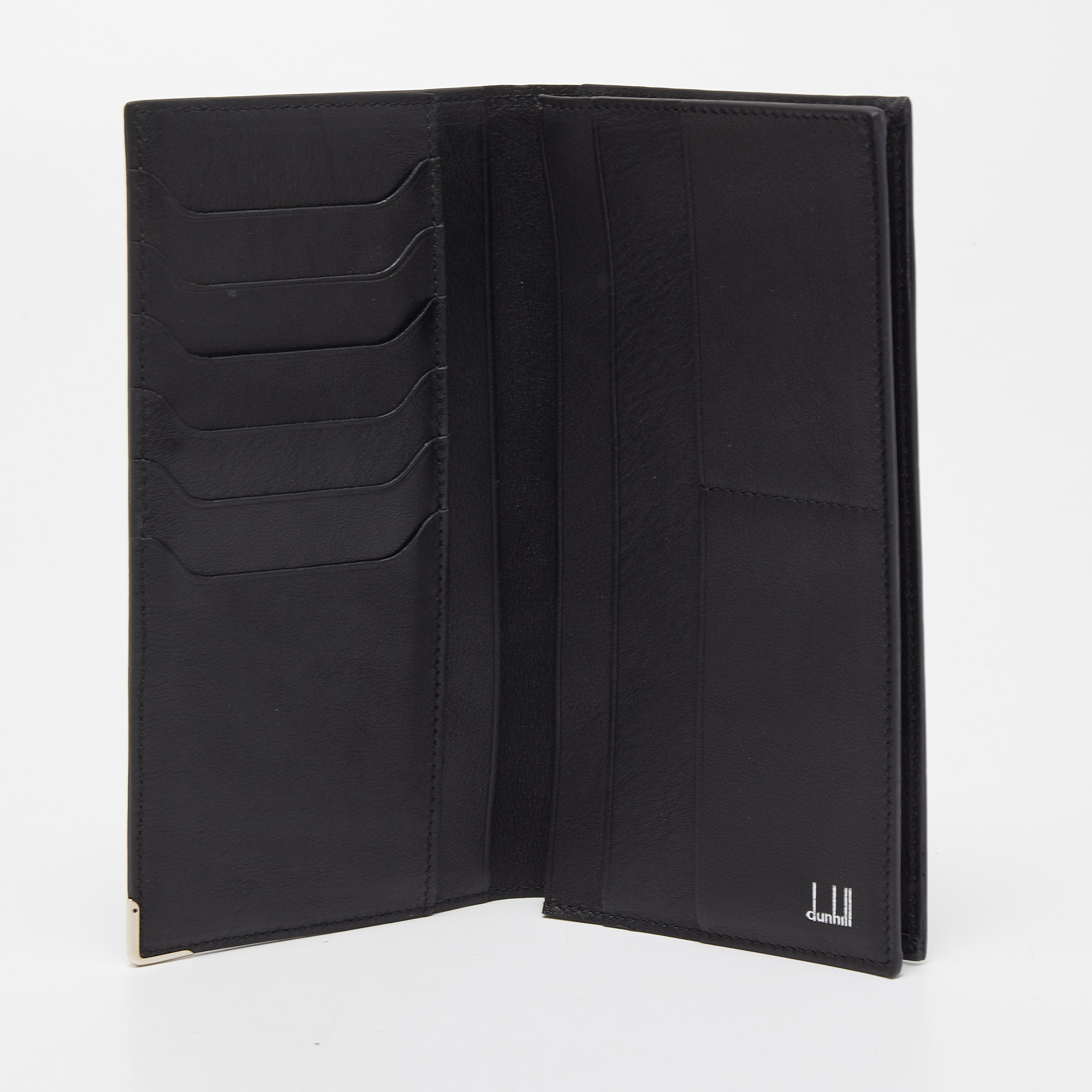 

Dunhill Black Leather Bifold Long Wallet