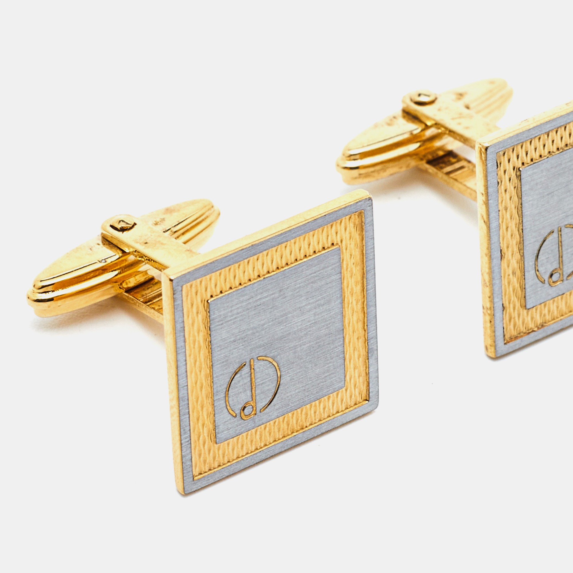 

Dunhill Brushed Palladium and Gold Plated Cufflinks