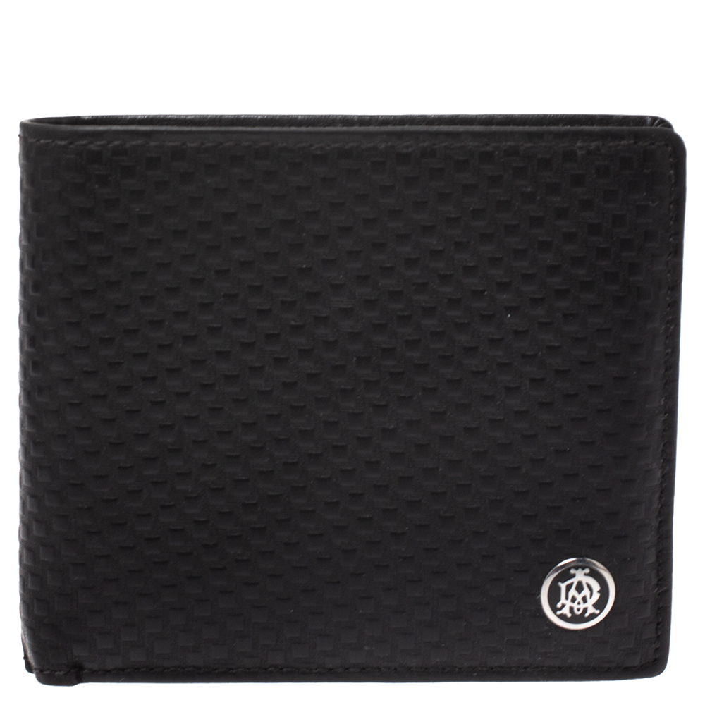 Dunhill Black Chassis Leather Bifold Wallet