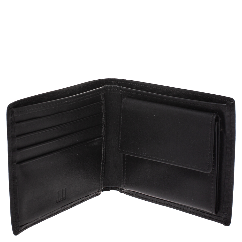 

Dunhill Black Chassis Leather Bifold Wallet