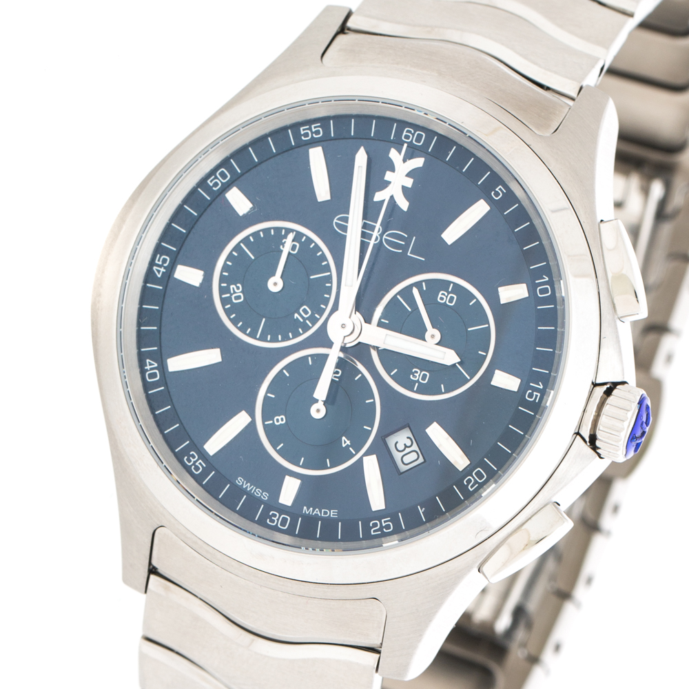 

Ebel Blue Stainless Steel Wave