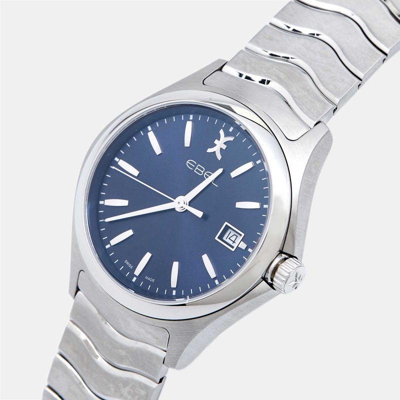 

Ebel Blue Stainless Steel Wave, Silver