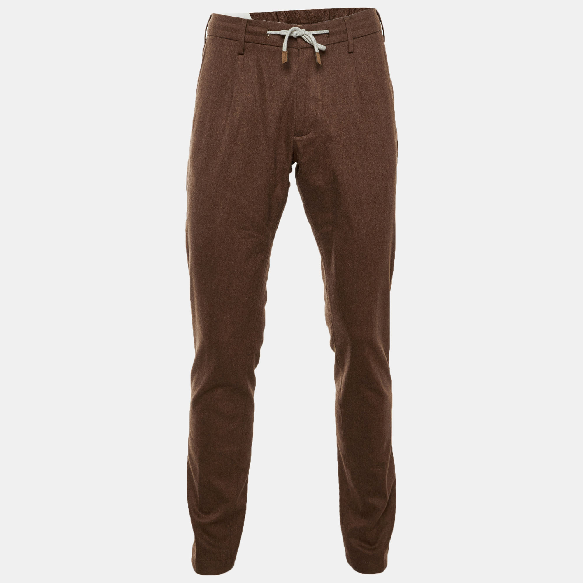 

Eleventy Brown Wool Trousers L