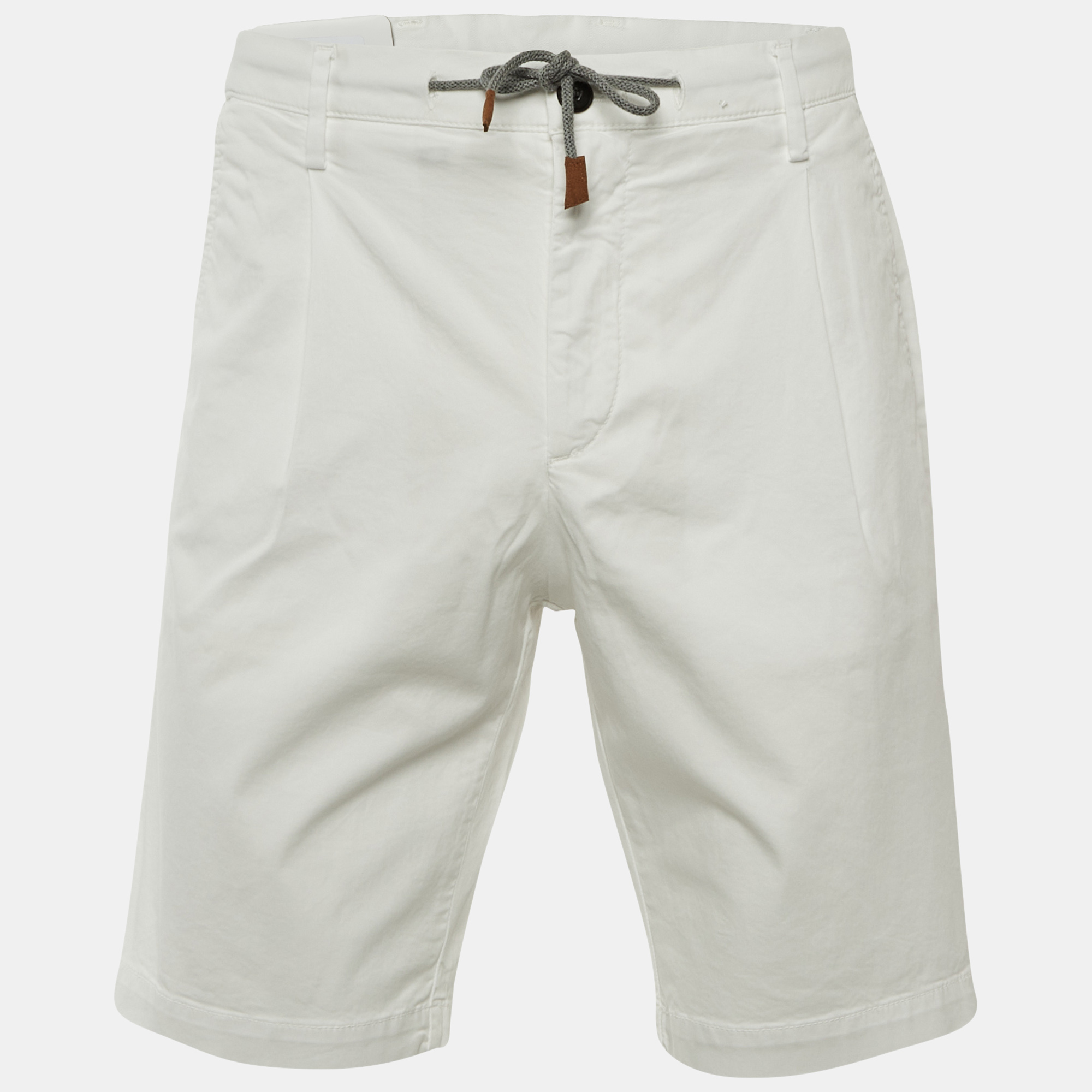 

Eleventy White Cotton Bermuda Shorts L