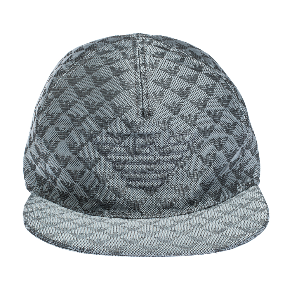 

Emporio Armani Platinum Blue Logo Pattern Baseball Cap