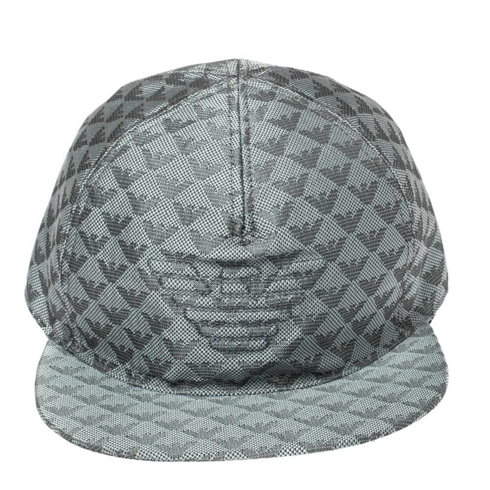 

Emporio Armani Platinum Blue Logo Pattern Baseball Cap