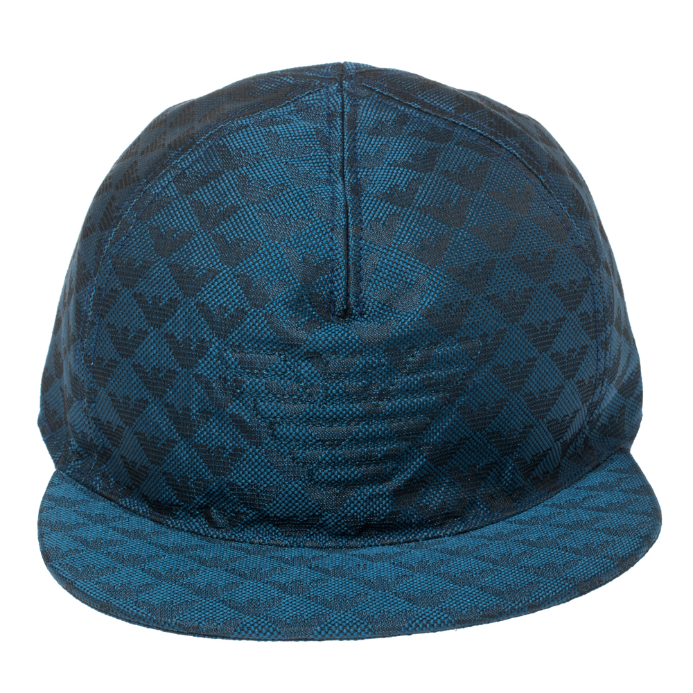 

Emporio Armani Blue Logo Pattern Baseball Cap