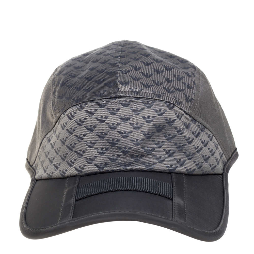 

Emporio Armani Grey All Over Eagle Pattern Baseball Hat