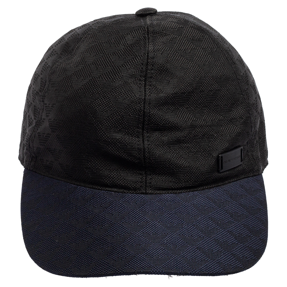 

Emporio Armani Navy Black Logo Baseball Cap