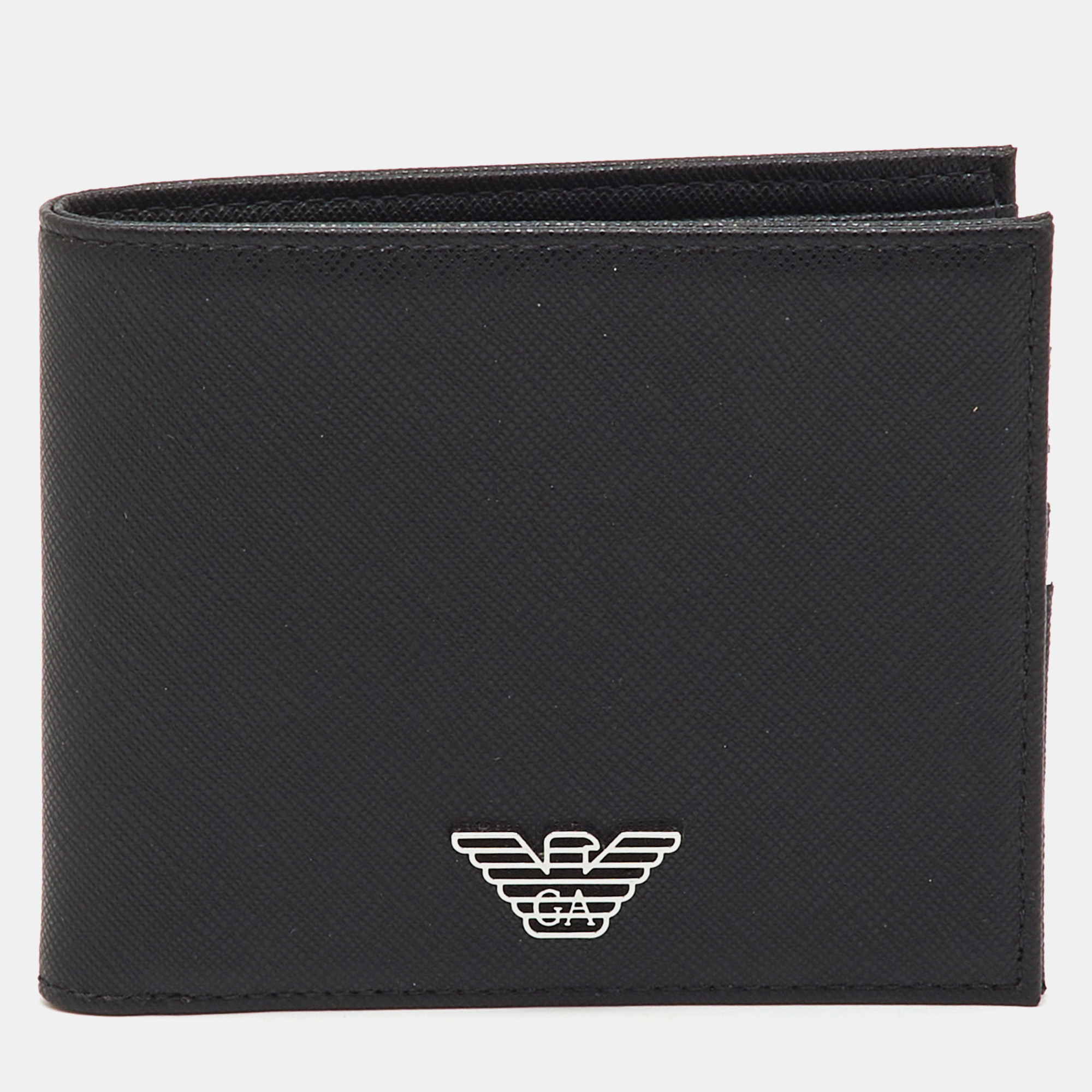 

Emporio Armani Black Saffiano Leather Gift Set Twin Wallet