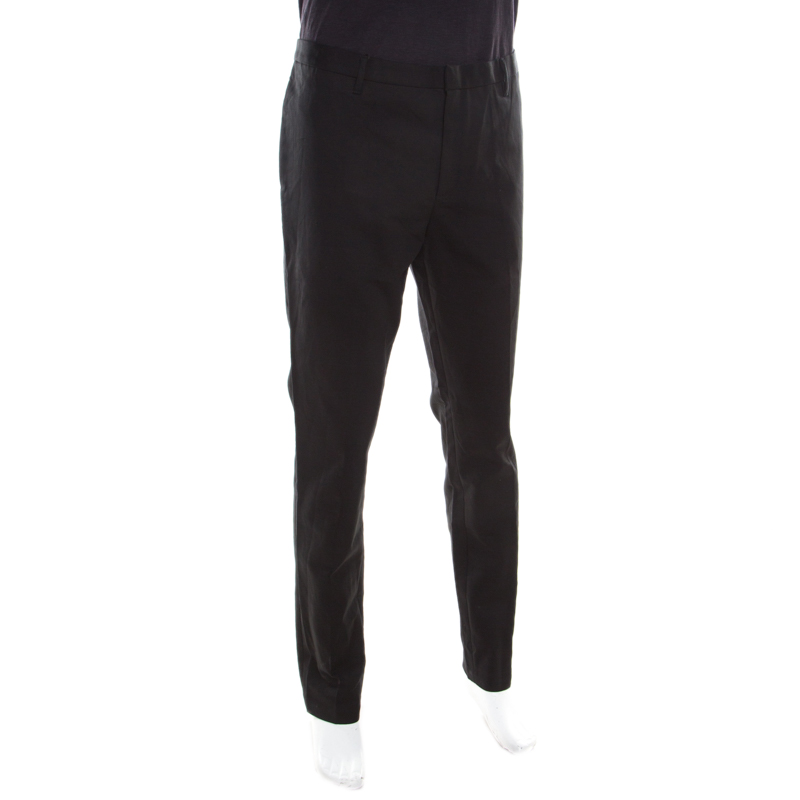 

Emporio Armani Black Cotton Tailored Trousers 3XL