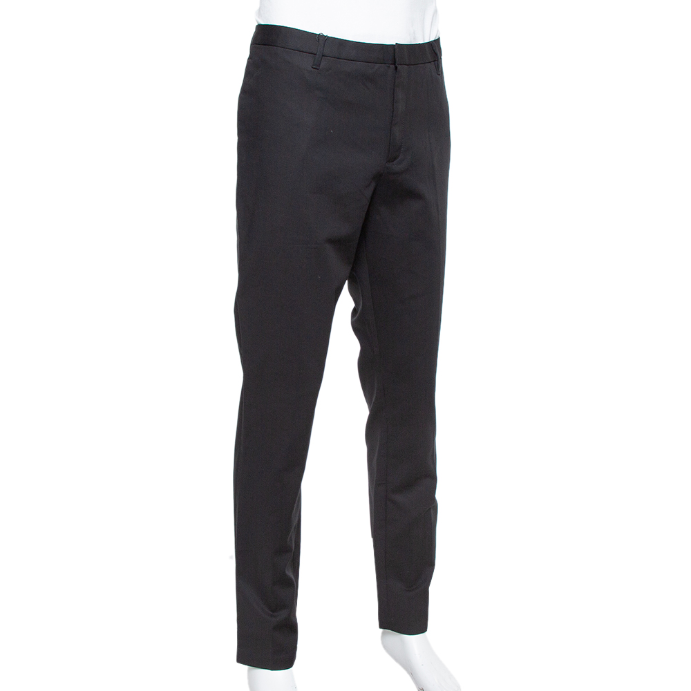 

Emporio Armani Black Cotton Tailored Trousers 3XL