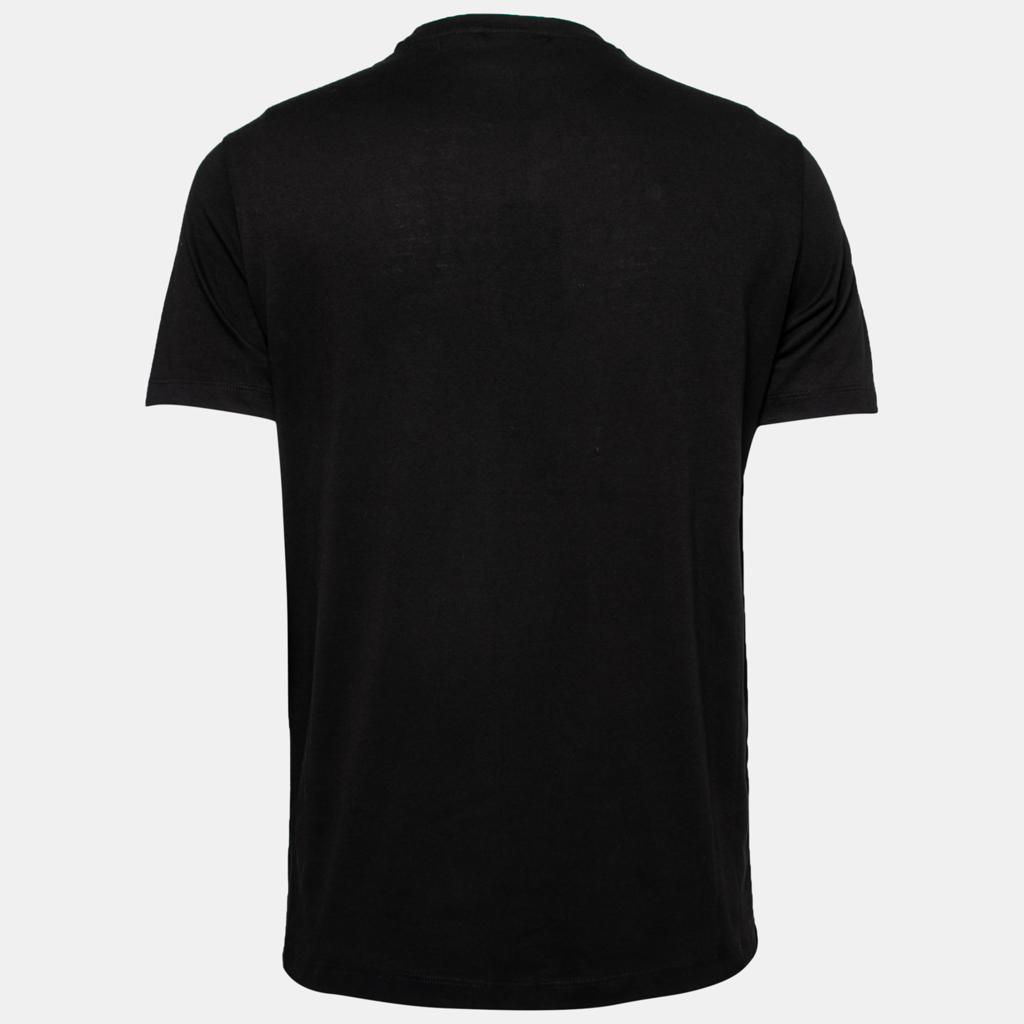 

Emporio Armani Black Yashmagh Capsule Logo Print Cotton T-Shirt