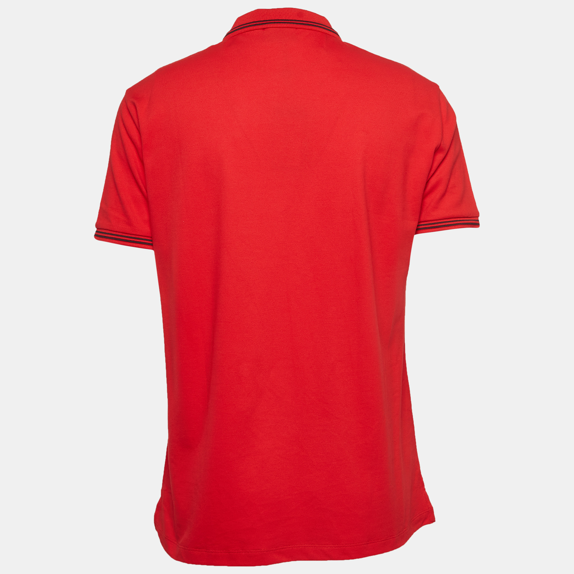 

Emporio Armani Red Cotton Pique Polo T-Shirt 3XL