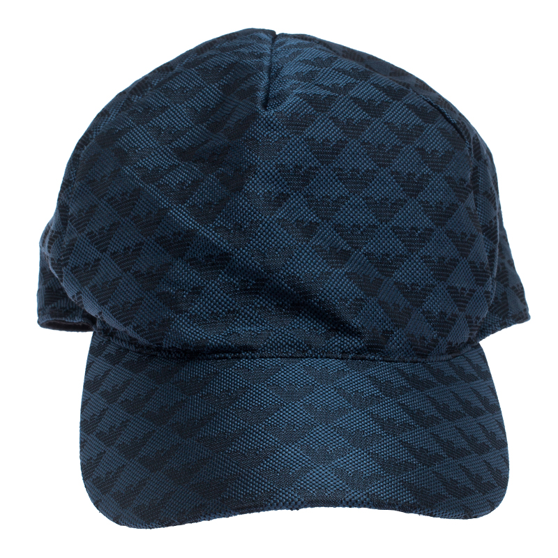 

Emporio Armani Blue Pattern Logo Baseball Cap