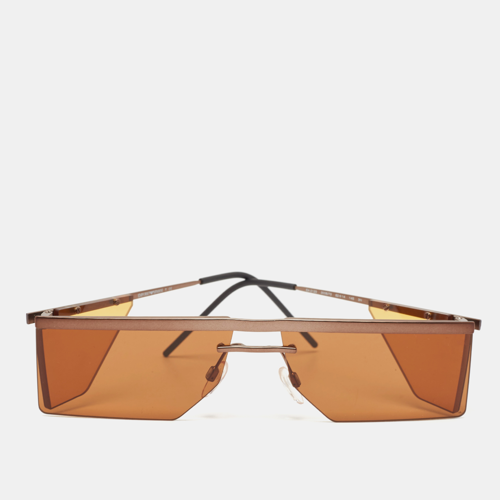 

Emporio Armani Matt Bronze EA 2123 Rectangular Sunglasses, Brown