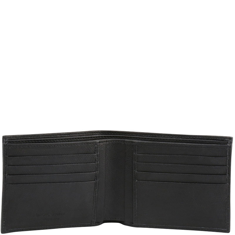 

Emporio Armani Black Leather Bifold Wallet