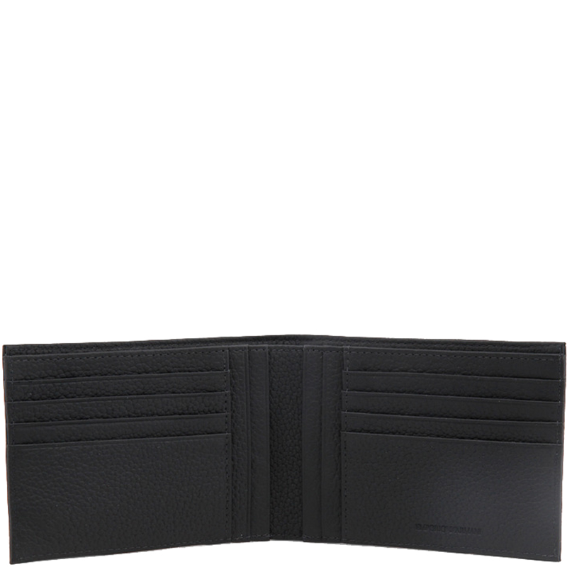 

Emporio Armani Black Leather Bifold Wallet