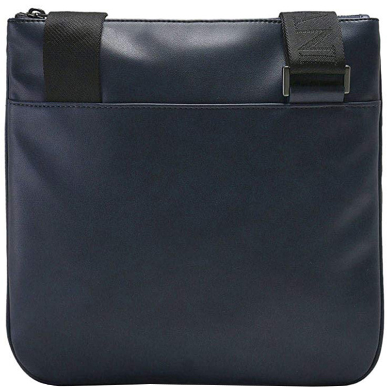 

Emporio Armani Navy Blue Faux Leather Messenger Bag