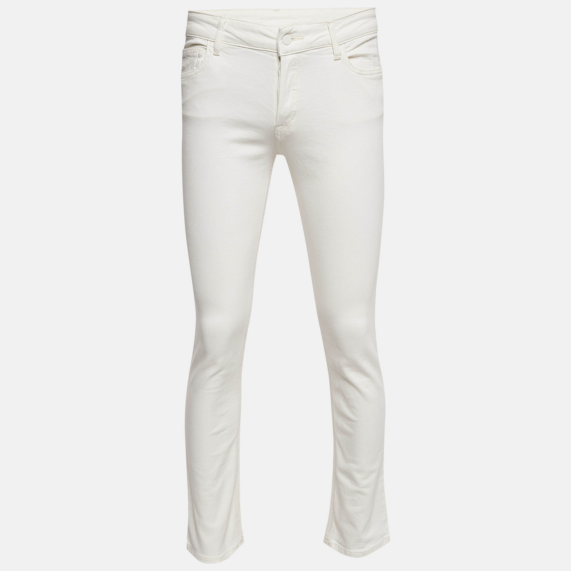 

Emporio Armani Cream Denim Slim Fit Jeans S Waist 27"