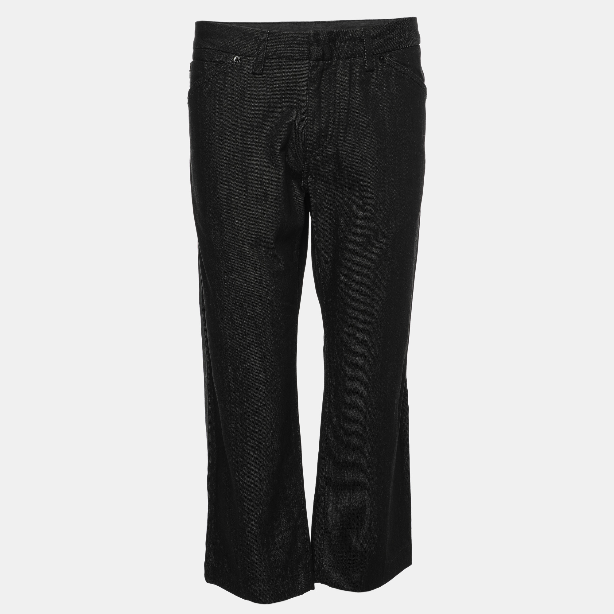 

Emporio Armani Black Denim Capri Jeans M