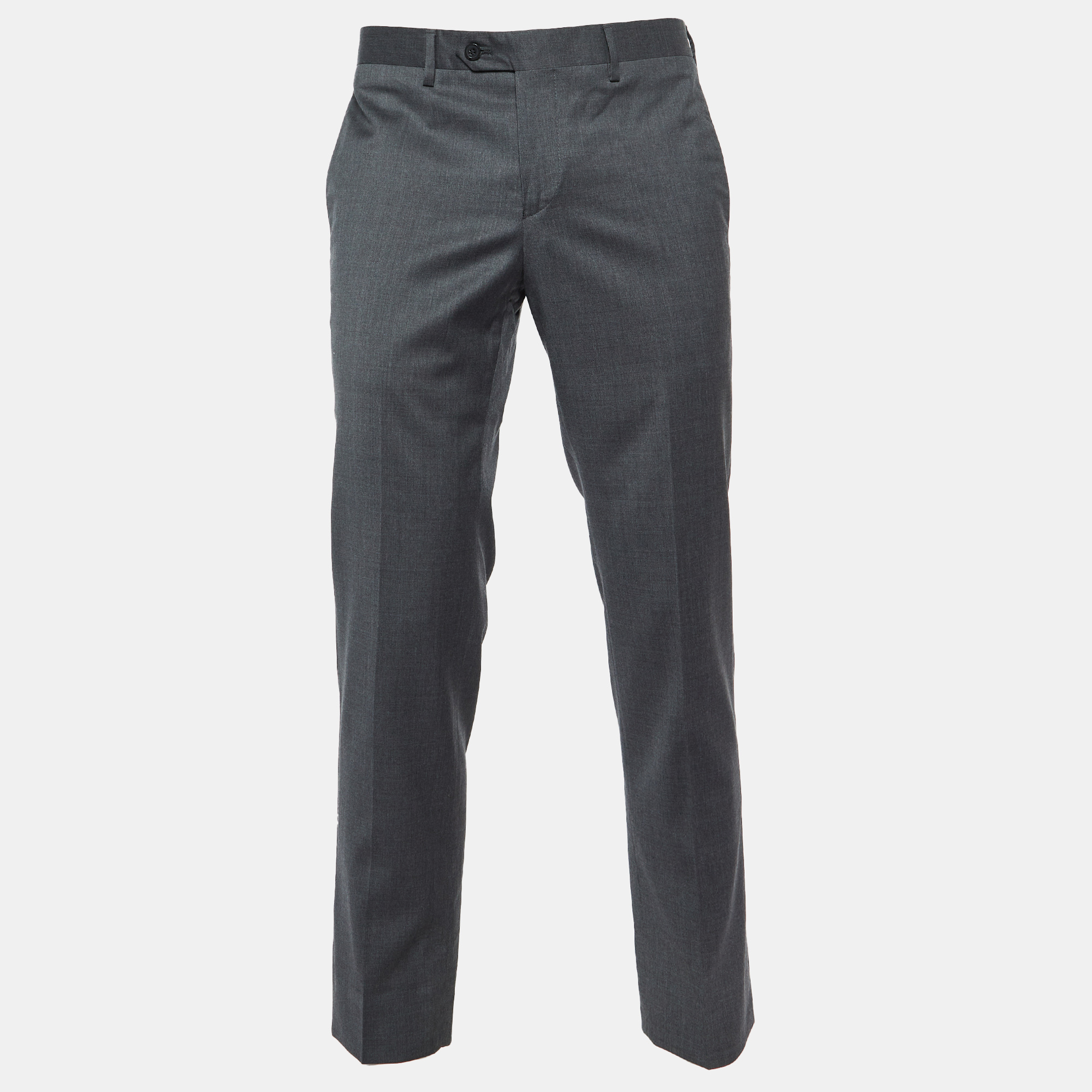 

Emporio Armani Grey Virgin Wool Pants M