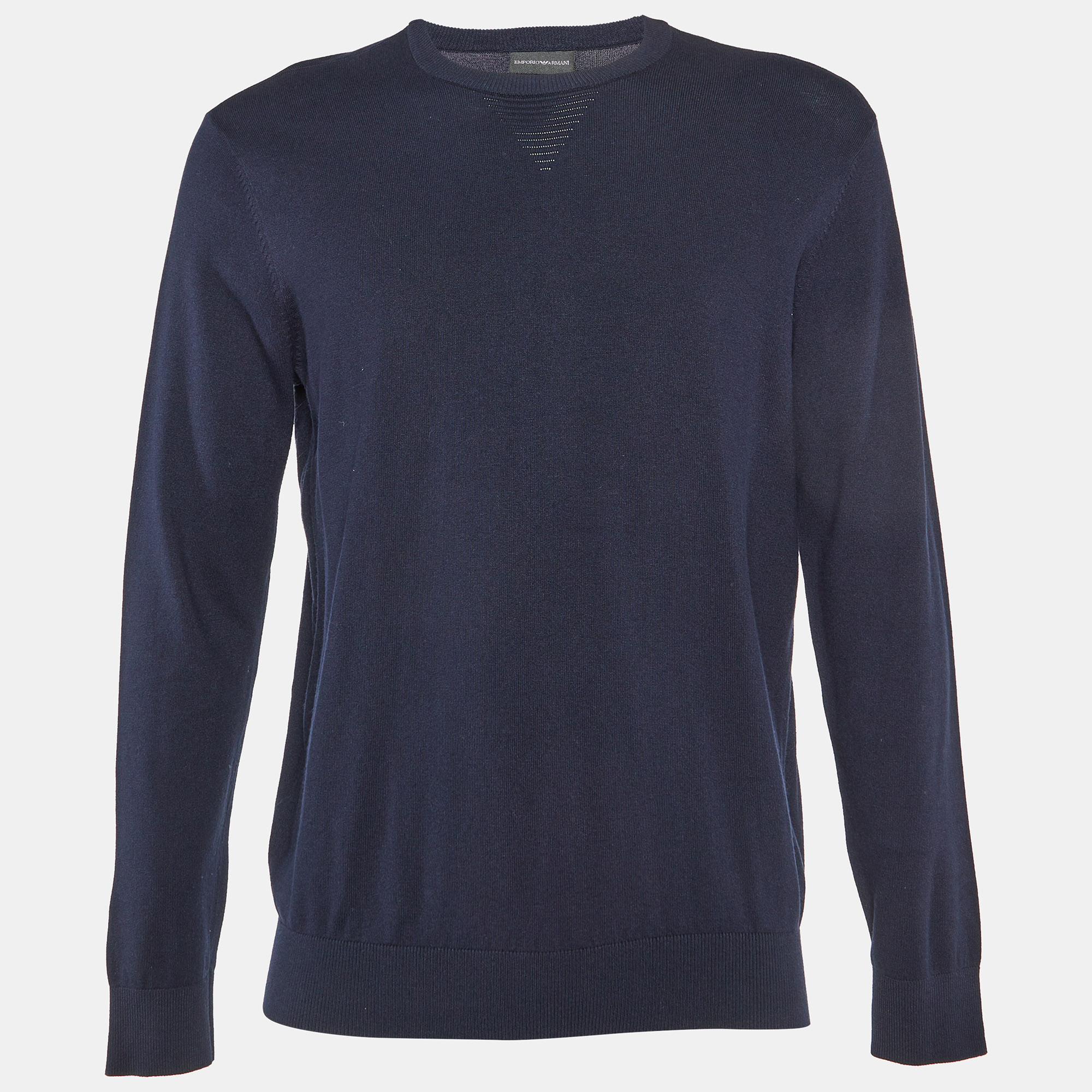 

Emporio Armani Navy Blue Knit Crew Neck Sweater M