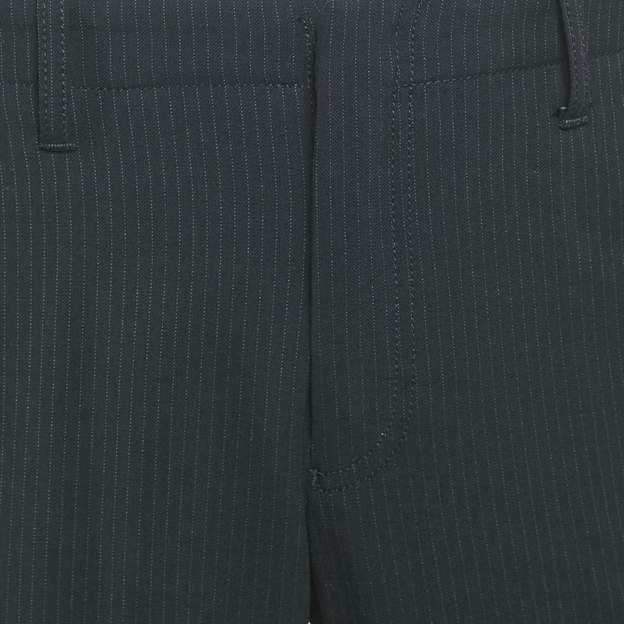 Emporio Armani Black Eteropolitan Line Wool Trousers S 