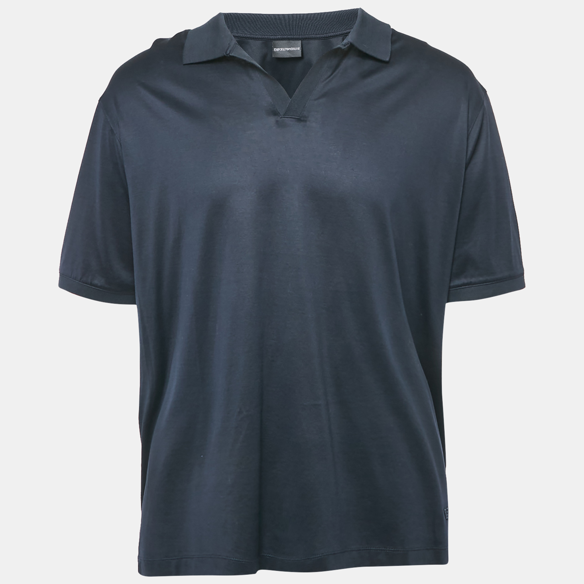 

Emporio Armani Navy Blue Jersey Polo T-Shirt XXXL