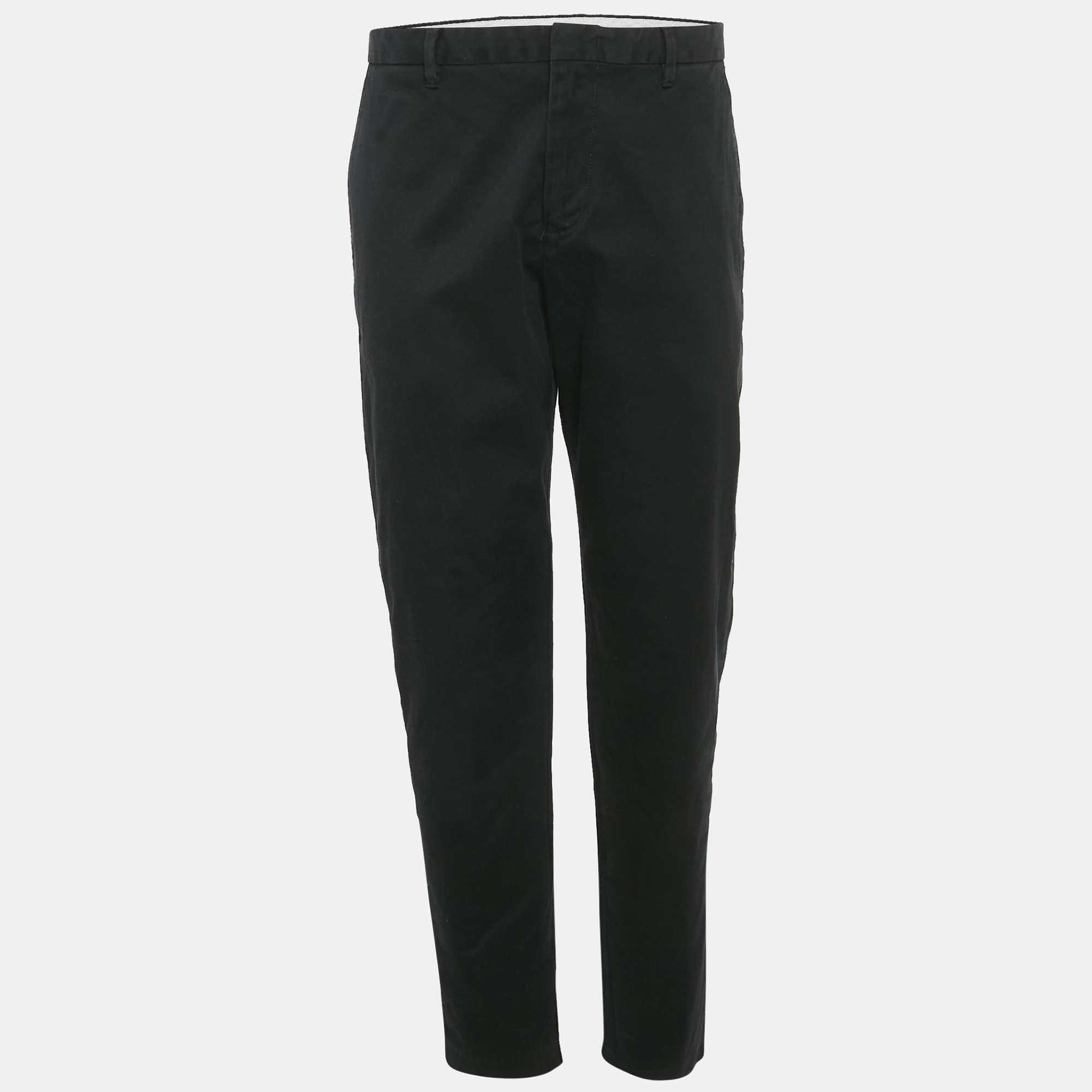 

Emporio Armani Black Gabardine Formal Trousers M
