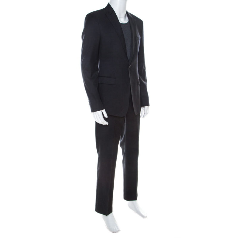 

Emporio Armani David Line Charcoal Grey Wool Tailored Suit