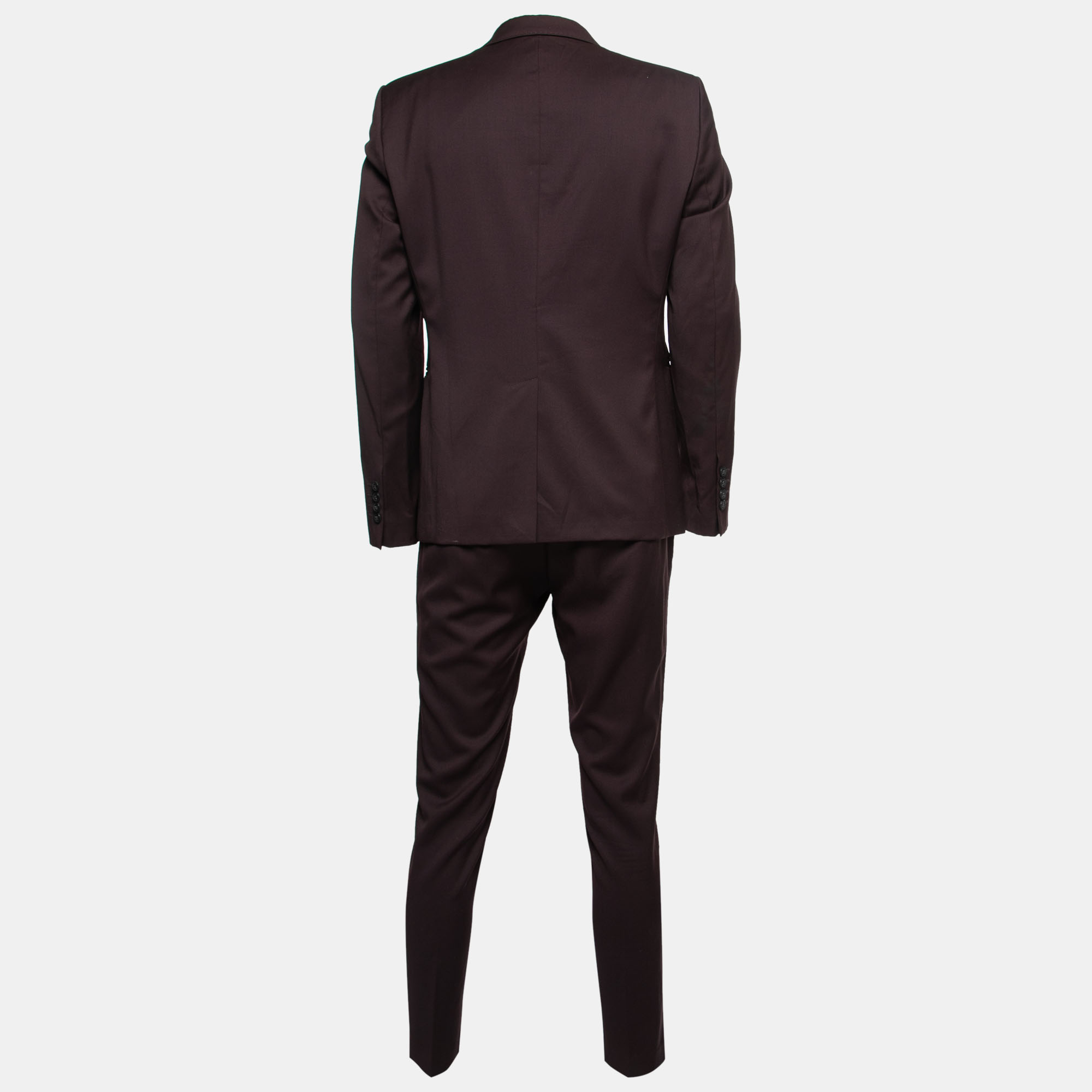 

Emporio Armani Plum Purple Wool Single-Breasted Suit