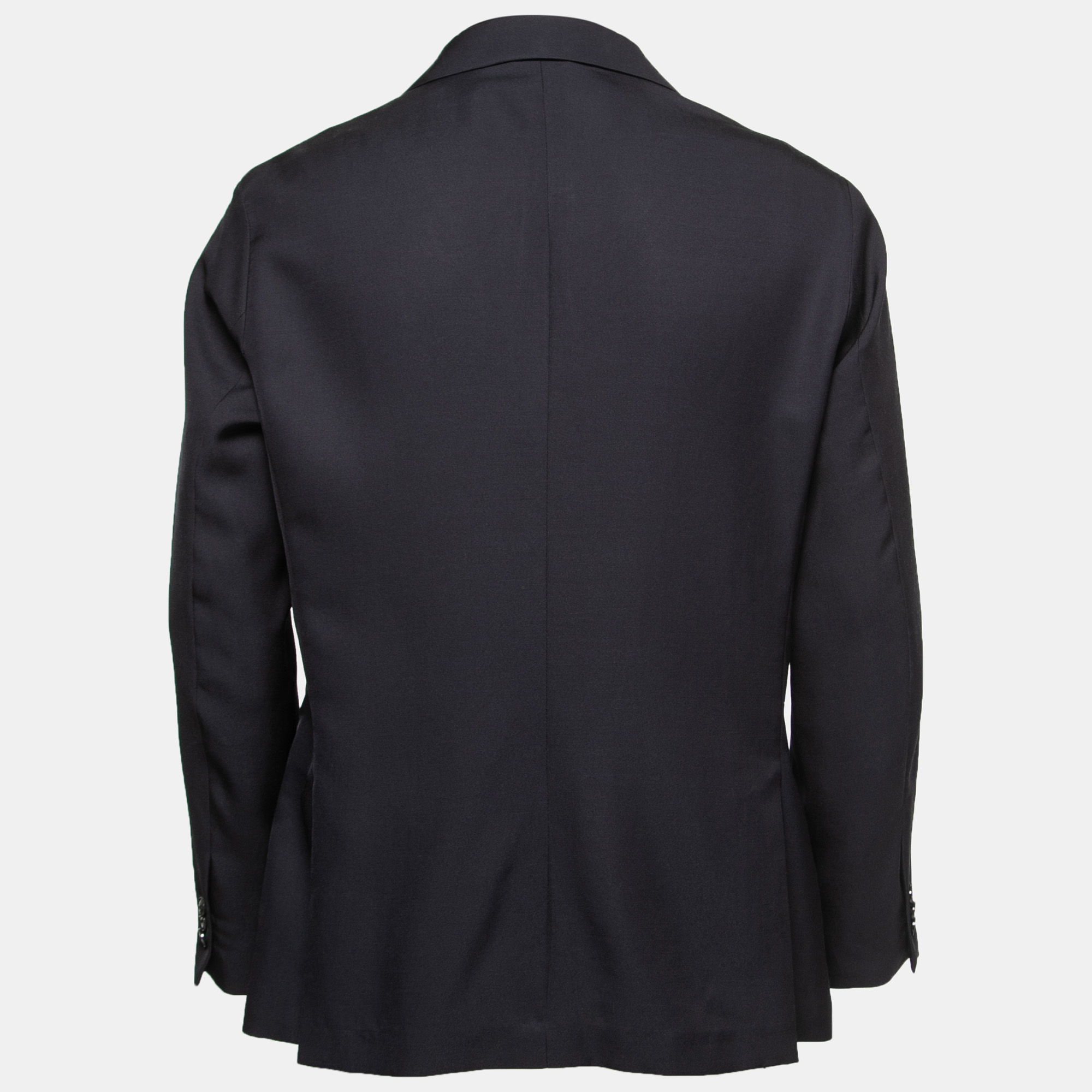 

Emporio Armani Black Wool Blend Zip Up Single Breasted Dual Blazer