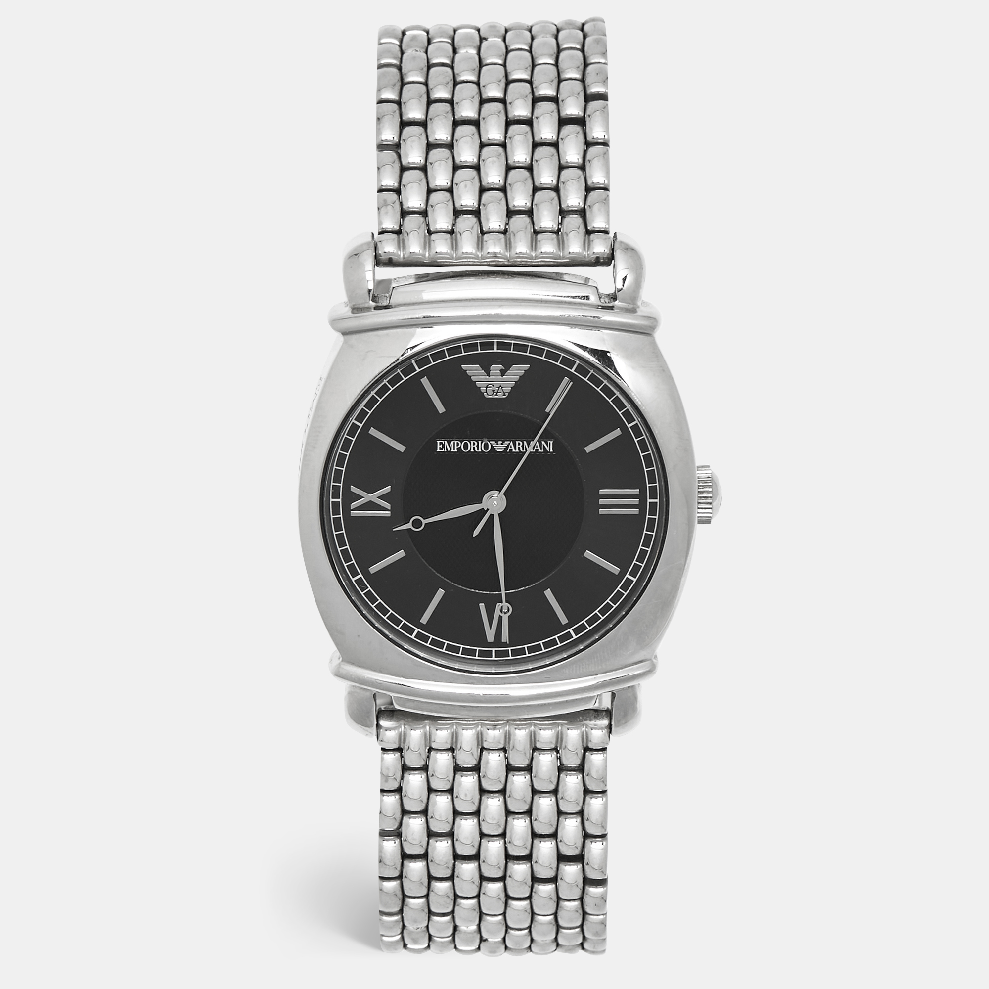 

Emporio Armani Black Stainless Steel AR-0282 Men's Wristwatch