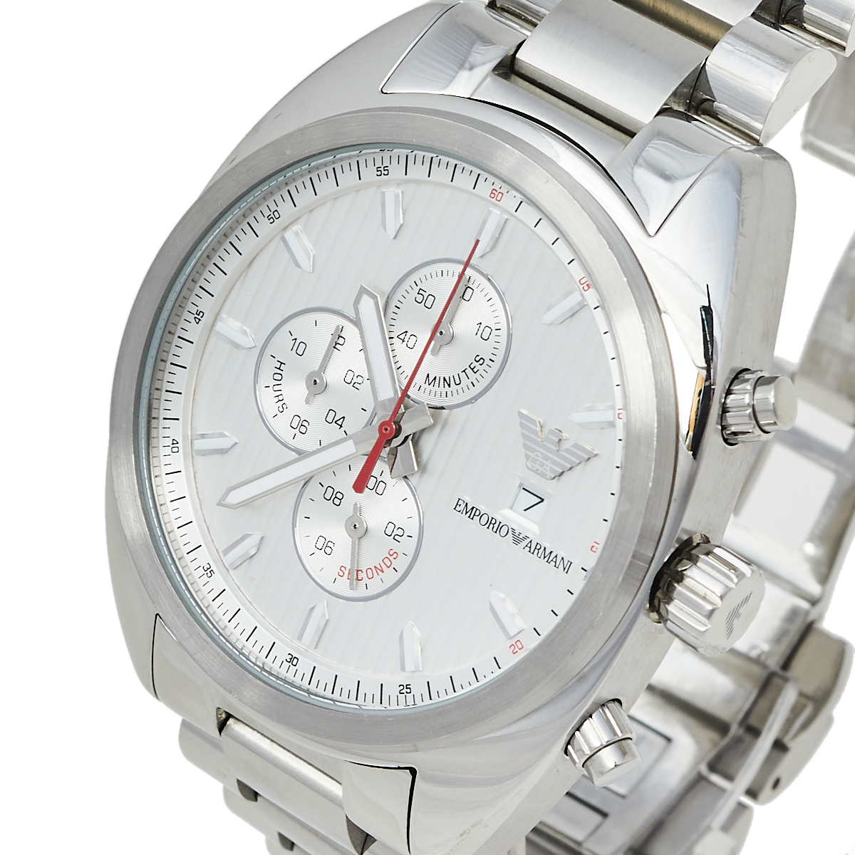 

Emporio Armani Silver Stainless Steel Sportivo AR5958 Chronograph Men's Wristwatch