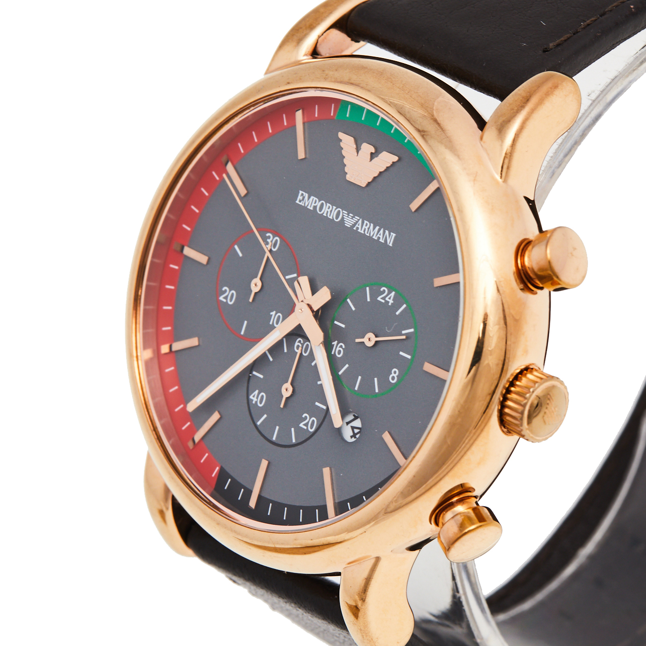 

Emporio Armani Grey Rose Gold Plated Stainless Steel UAE National Day Edition AR80003 Men's Wristwatch