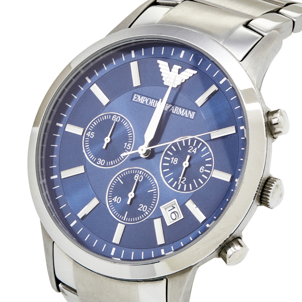 

Emporio Armani Blue Stainless Steel AR2448 Men's Wristwatch