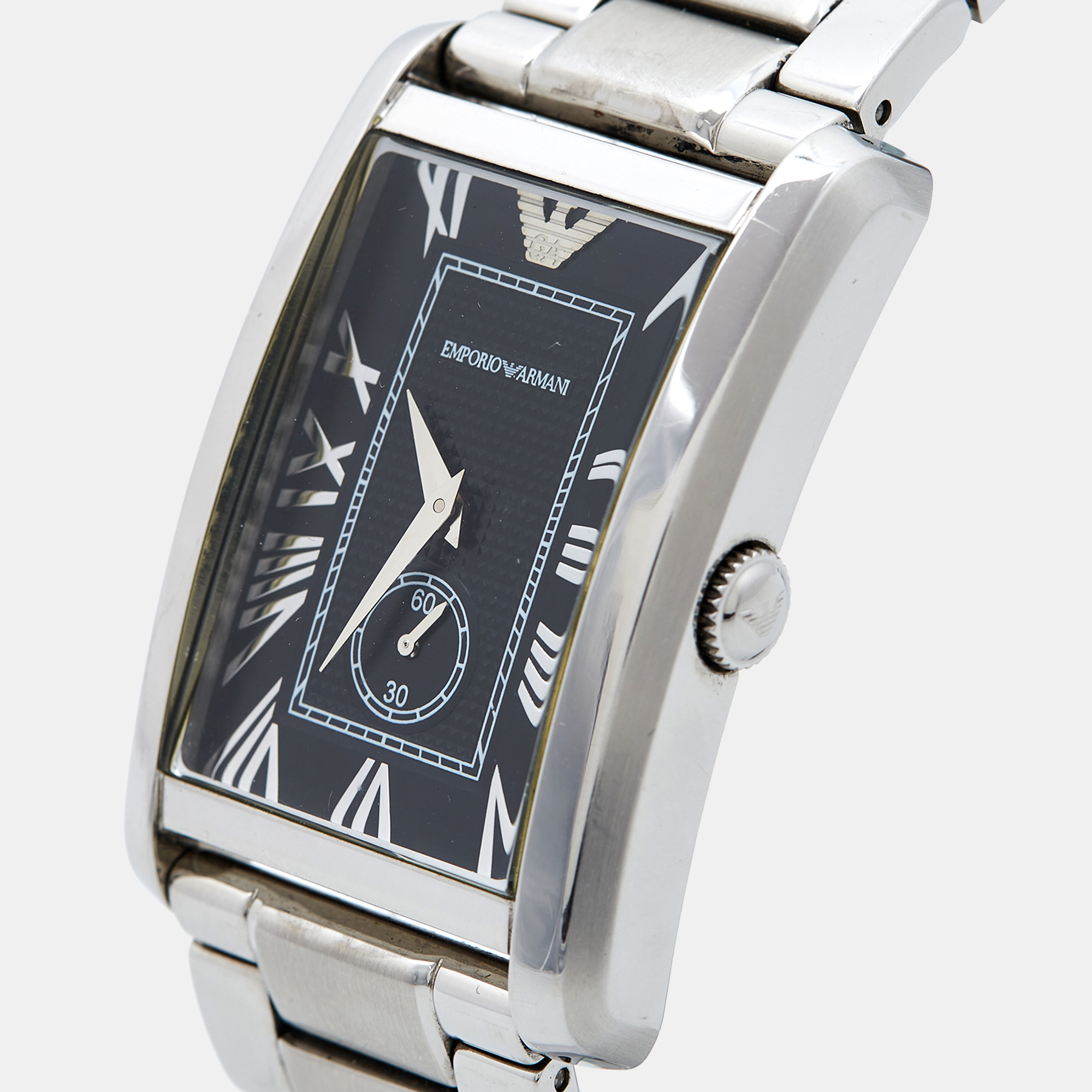 

Emporio Armani Black Stainless Steel Classic AR1608 Men's Wristwatch