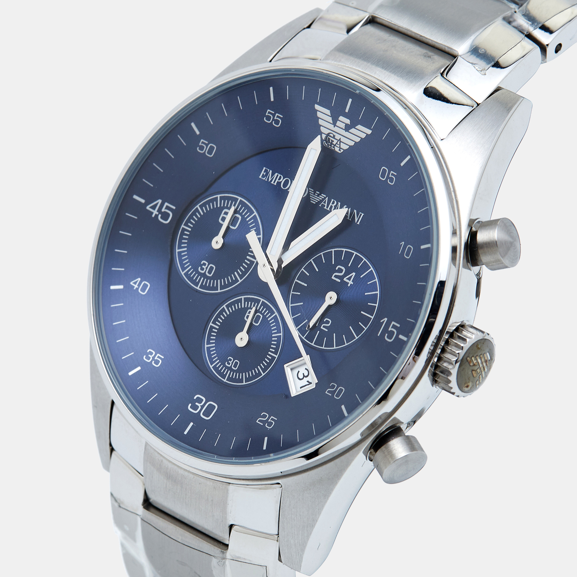 

Emporio Armani Blue Stainless Steel AR5860 Men's Wristwatch